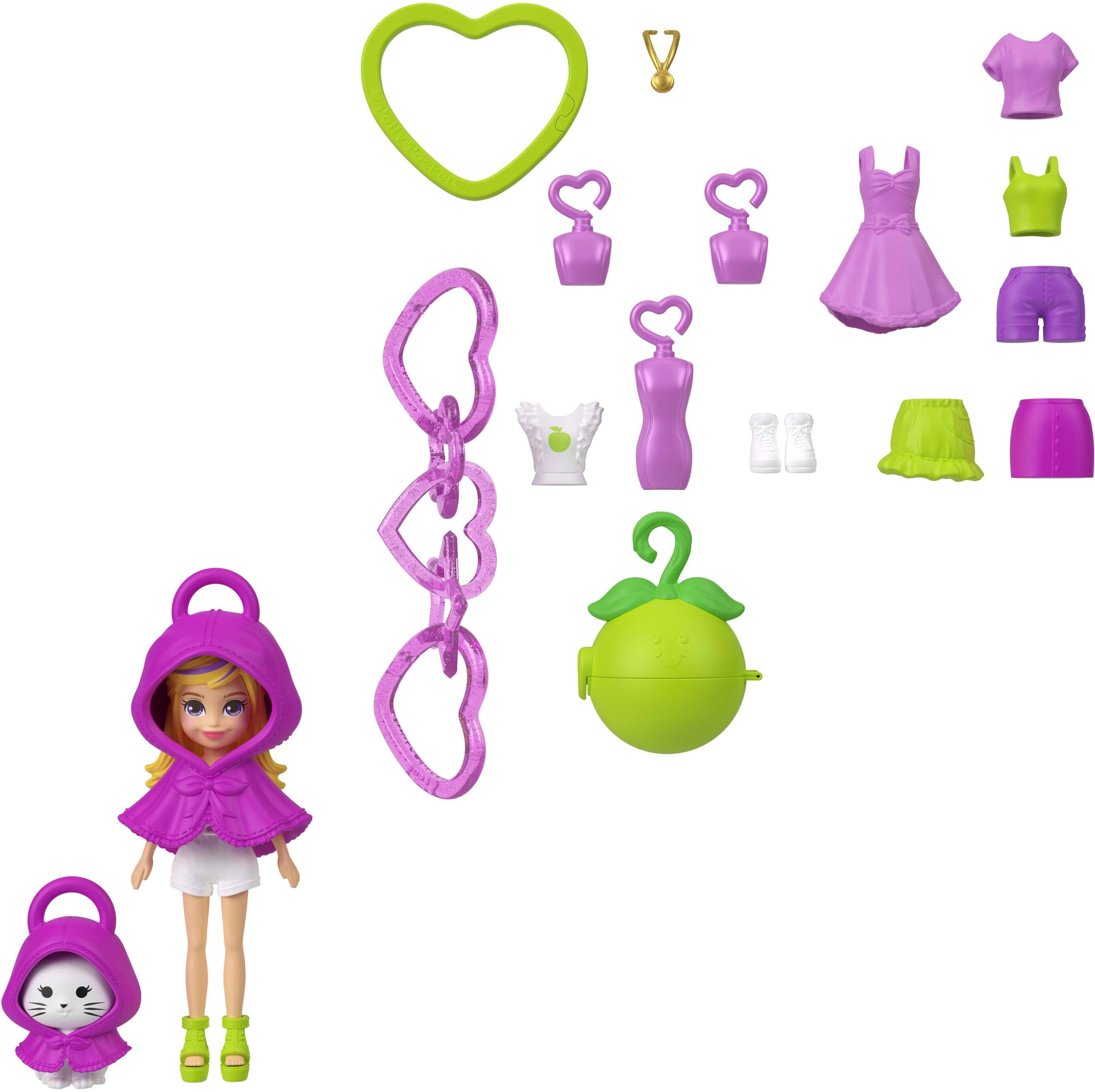 Polly Pocket Dolls  Pets  Keychain Style