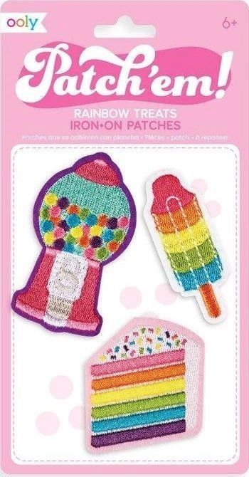 Colorful Patch Em Iron-On Balloons -