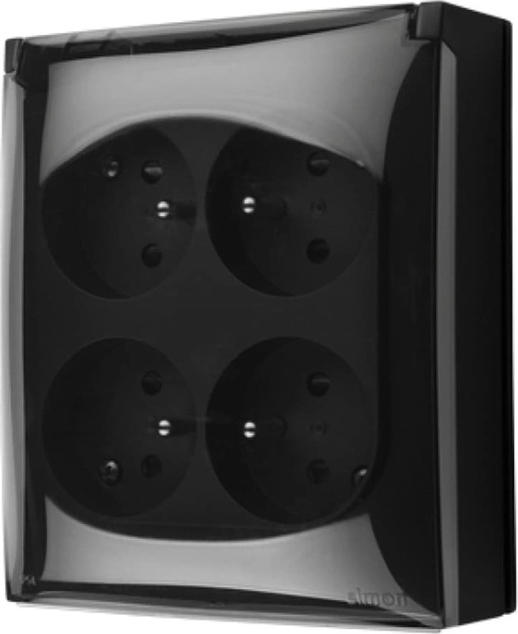Contact-Simon Simon Aquaclick IP44 socket  4-way