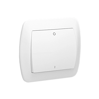 Kontakt-Simon Double-pole switch CHORD white -