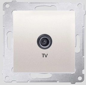 Kontakt-Simon SIMON54 TV antenna socket  cream