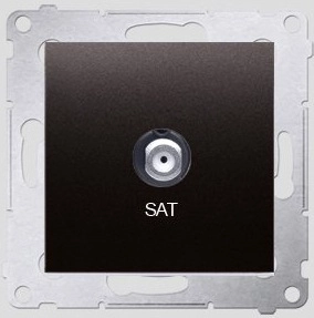 Kontakt-Simon SAT antenna socket anthracite -