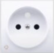 Kontakt-Simon Single socket cover with antibacterial