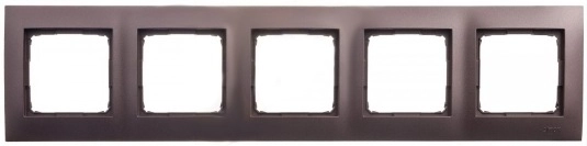 Kontakt-Simon SIMON54 five-fold frame  universal brown