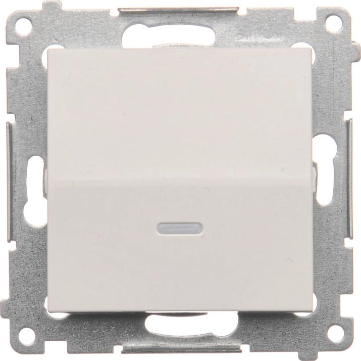 Kontakt-Simon Single-speed switch with backlight  white