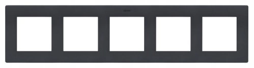 Kontakt-Simon Simon 24 5-gang frame  graphite