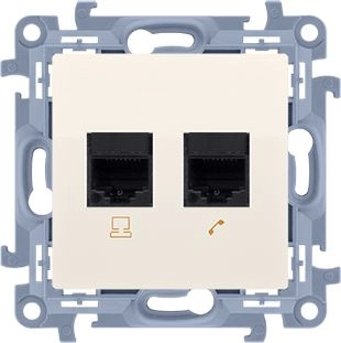 Kontakt-Simon Computer socket Simon 10 double