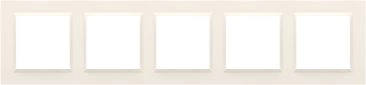 Kontakt-Simon 10 Five-gang frame (CR5/41) WC-R5xxxxxxx-41xx