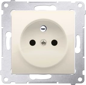 Kontakt-Simon Single plug socket with grounding