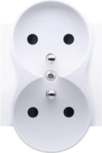Kontakt-Simon Double socket cover with shutters