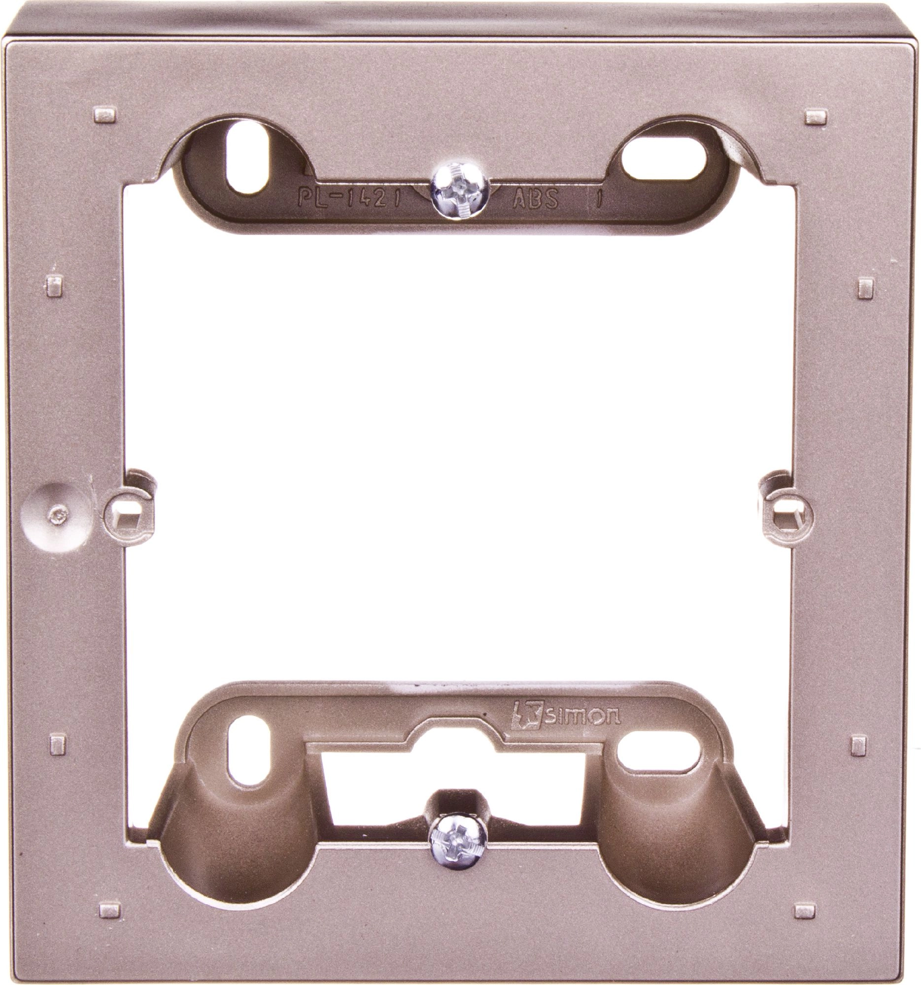 Kontakt-Simon Surface-mounted box single plate matt