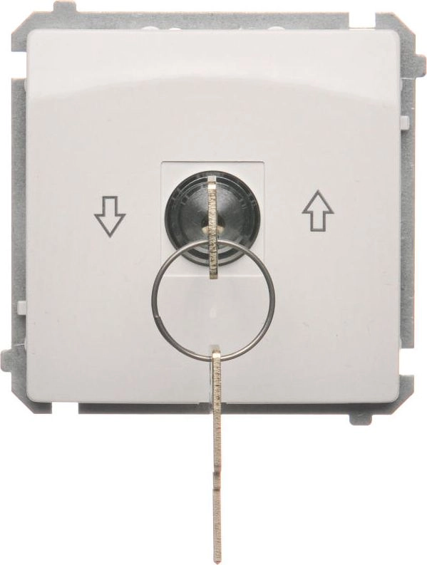 Kontakt-Simon Blind switch with key  white