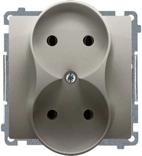 Contact-Simon Simon Basic double socket without