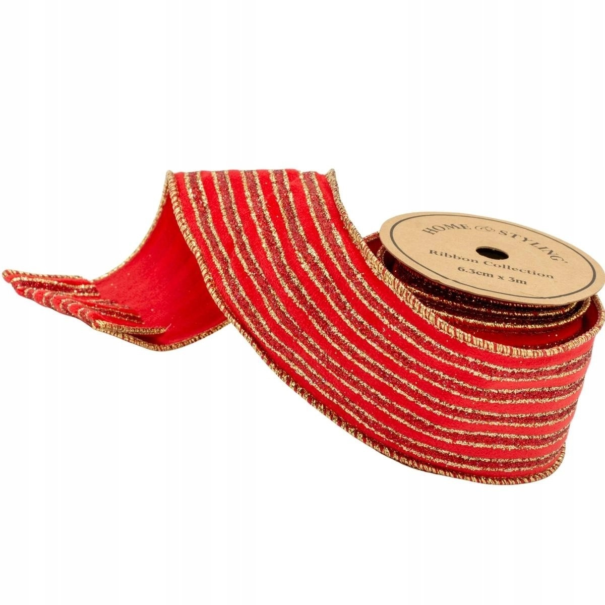 Koopman GOLD STRIPES RIBBON 6.3CMx3M