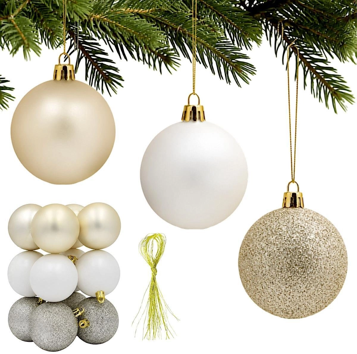 Koopman DECORATIVE PLASTIC BALL 12PCS 60MM