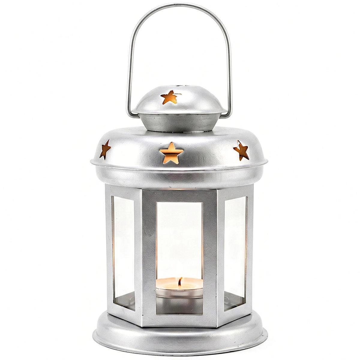 Koopman TEA LIGHT CANDLE STAND LANTERN