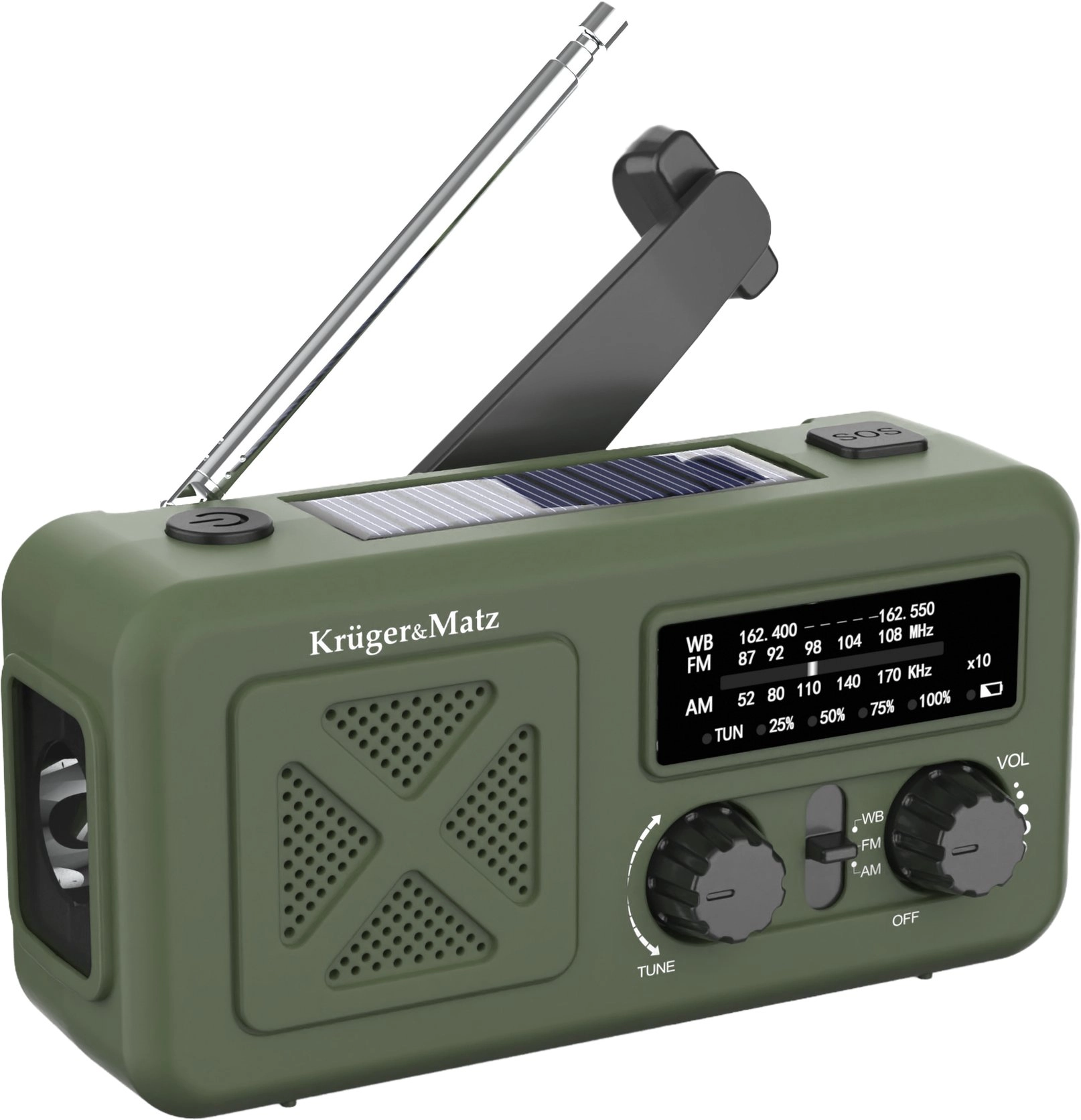 Radio KrugerMatz Solar radio portable SOS