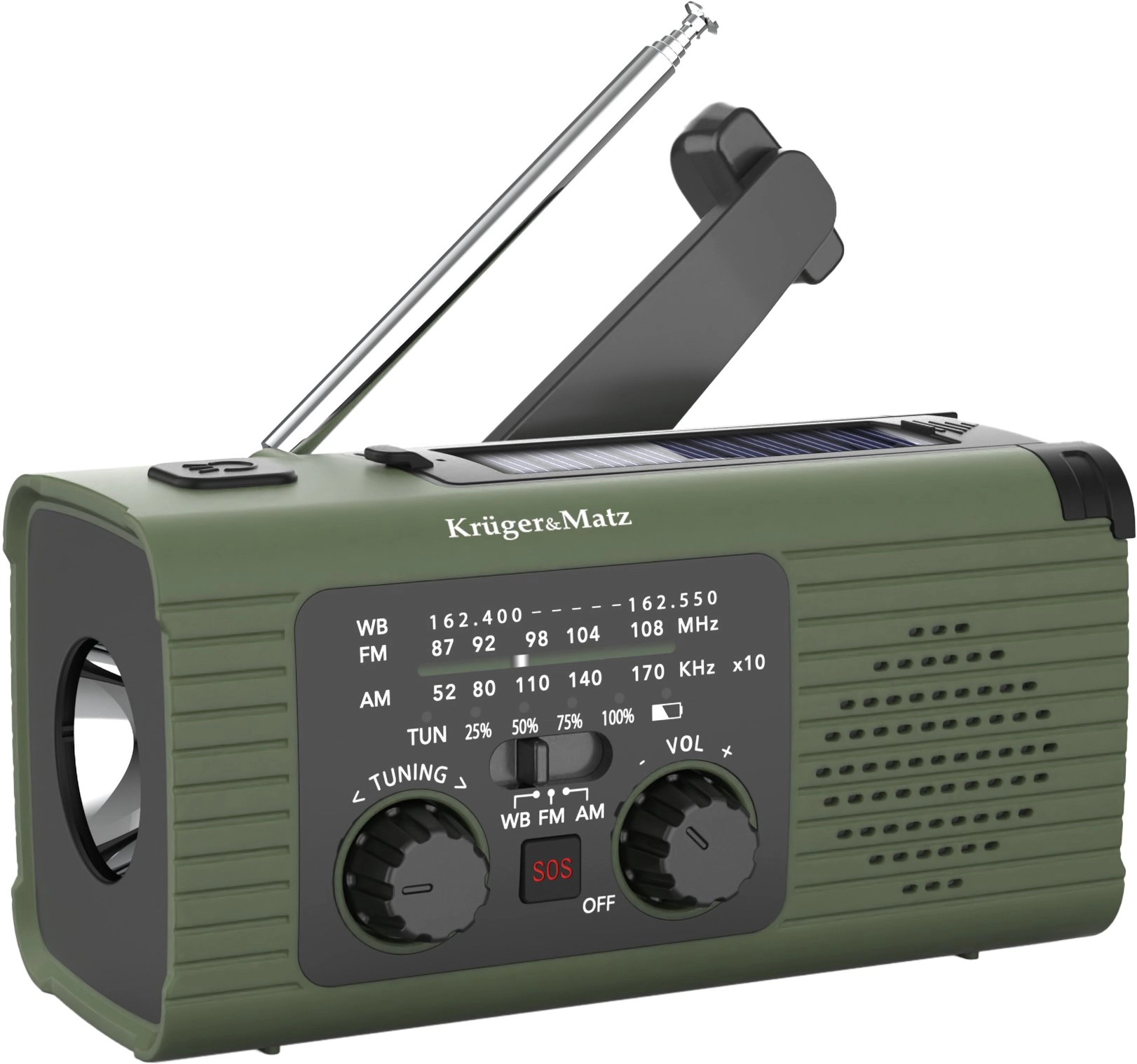 Radio KrugerMatz Solar radio portable SOS