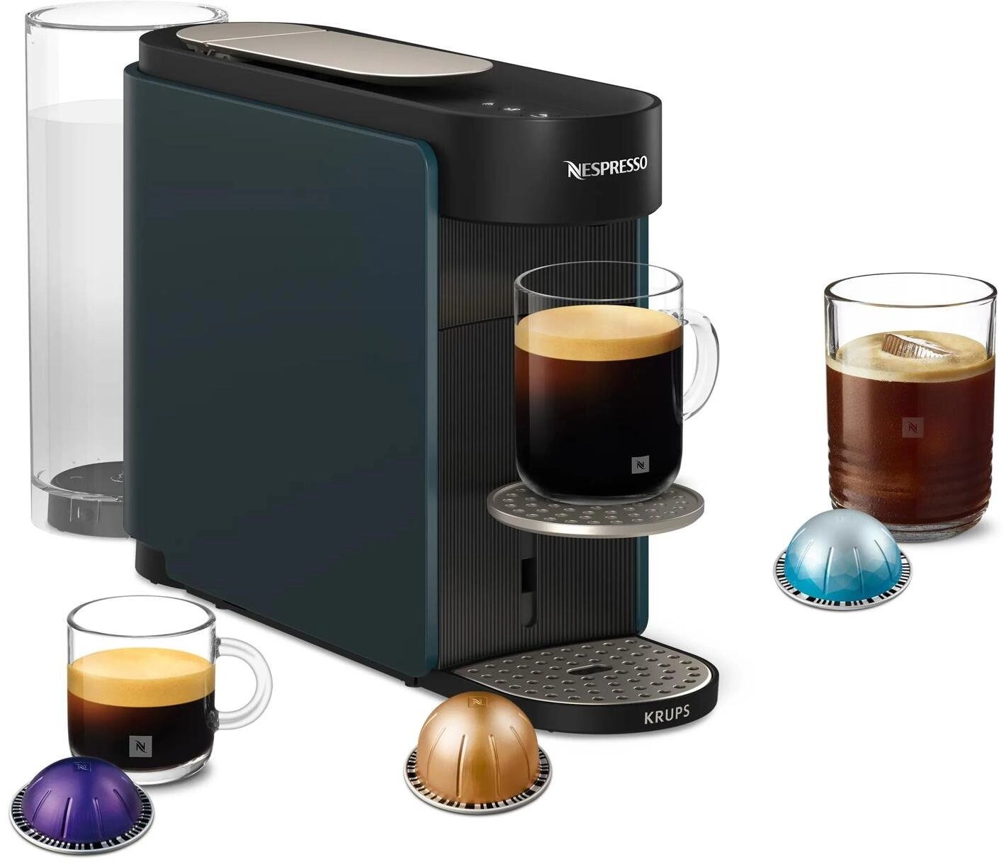 Krups XN9404 Pilnībā automātisks Kafijas automāts noslēgtajiem kafijas trauciņiem 1,4 L