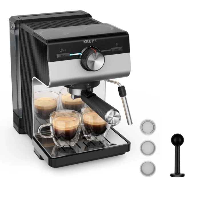 Krups Authentic+ XP384E10 coffee maker Semi-auto