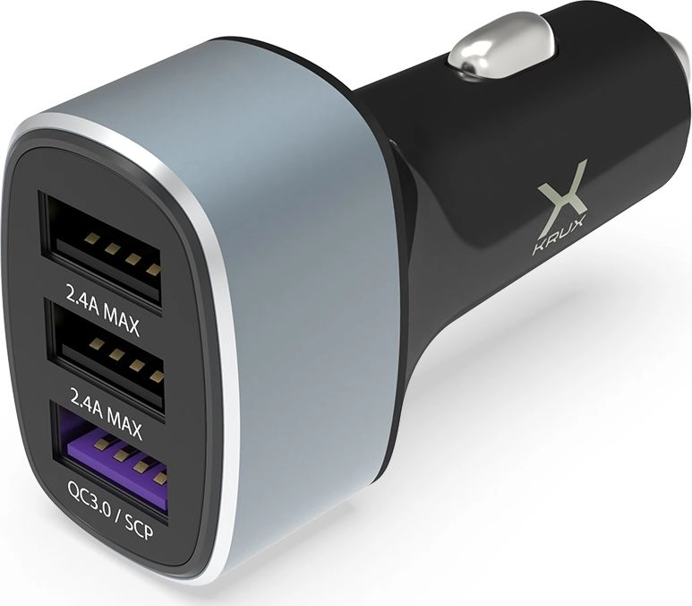 Car charger KRUX 3x USB QC