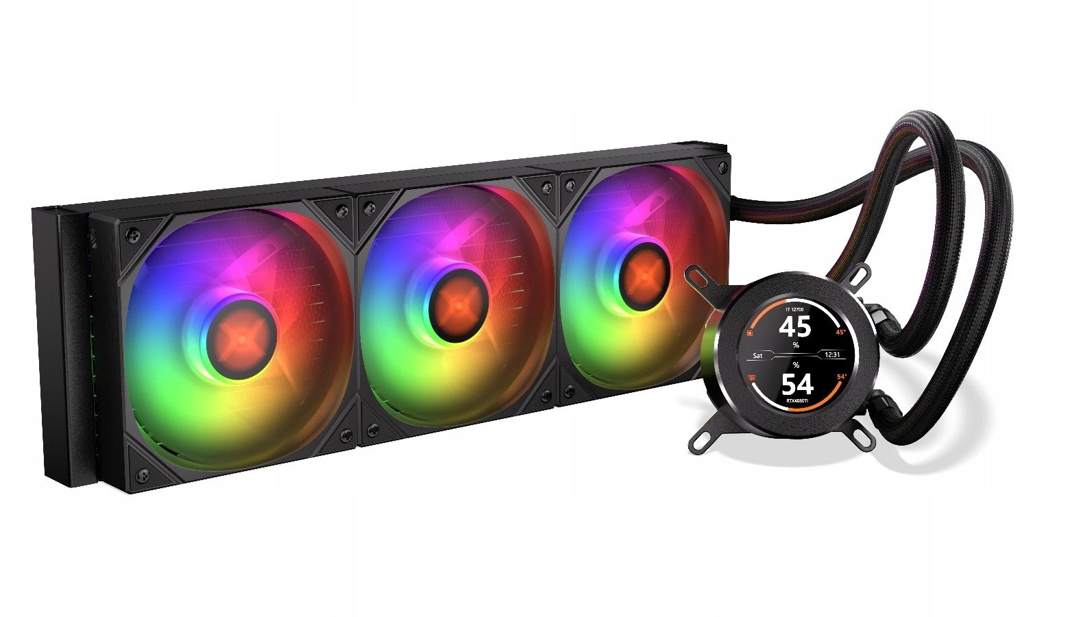 Krux HydroGlance 360 ​​ARGB LCD water