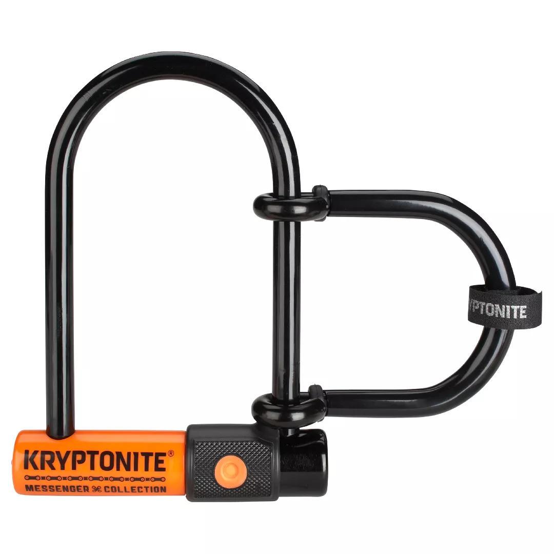 Kryptonite MESSENGER MINI+ Black  Orange U-lock
