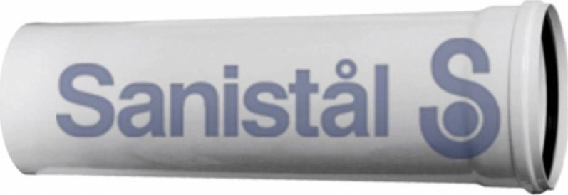 AIR AND EXHAUST PIPE DN80/125 WHITE