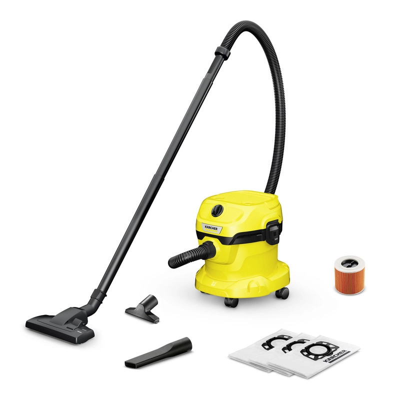Kärcher WD 2 PLUS V-12/6/18/C HOME 12 L putekļu maisiņš vakuumā Sausais un slapjais 1000 W putekļu maisiņš