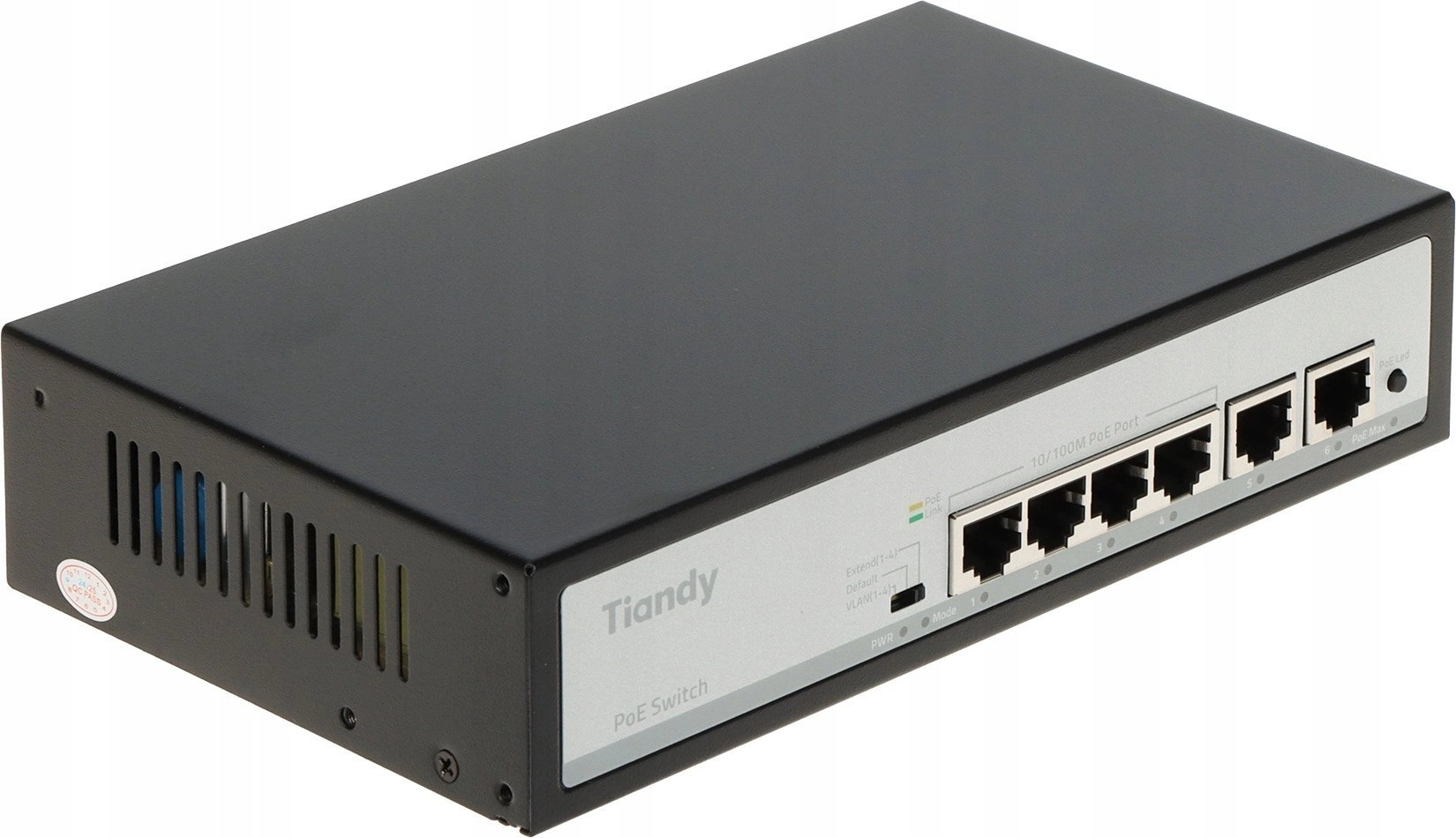 POE SWITCH TC-P3S06 SPEC:F/0420/AT/55 4-PORT TIANDY