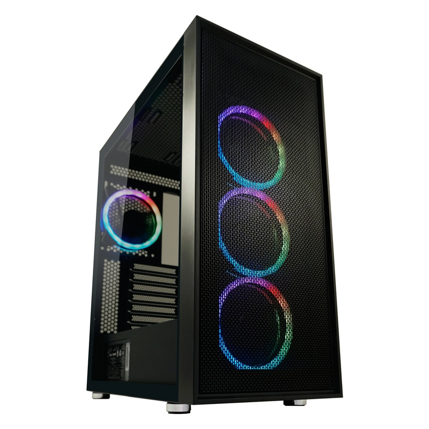 LC-Power Black_Wanderer_X Midi Tower Melns