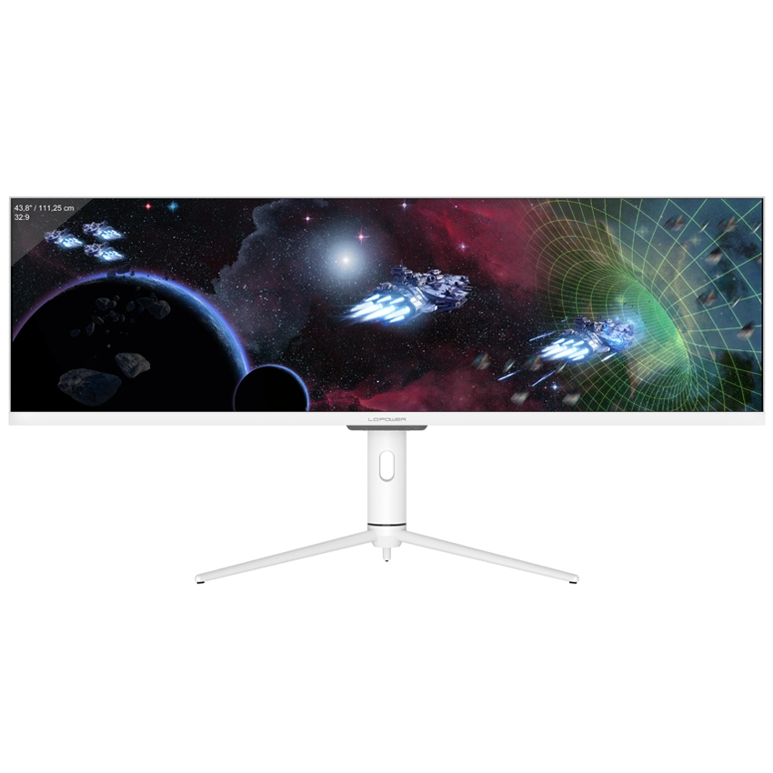 LC-Power LC-M44-DFHD-120 datora monitors 111,2 cm (43,8 collas) 3840 x 1080 pikseļi Double Full HD White