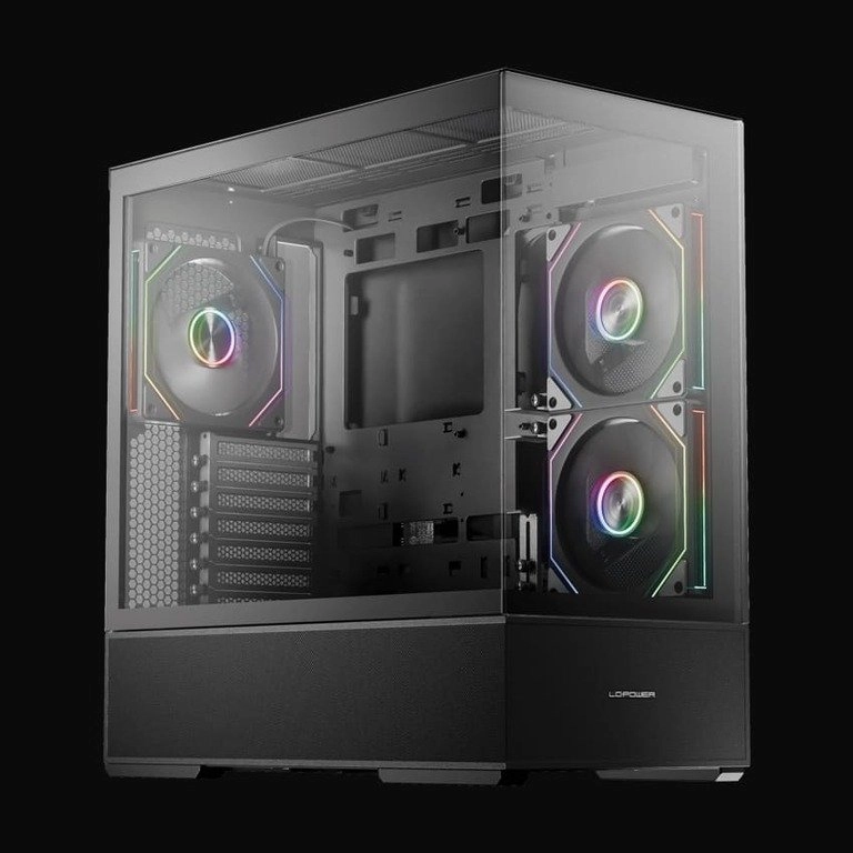LC-Power Geh Midi ATX Gaming 812B - Onyx Vision - o.N LC-812B-ON
