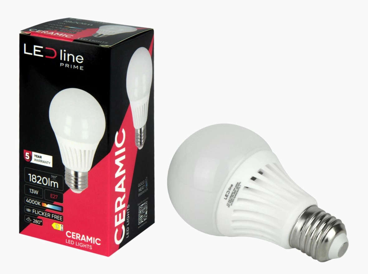 LED spuldze E27 230V 13W A65