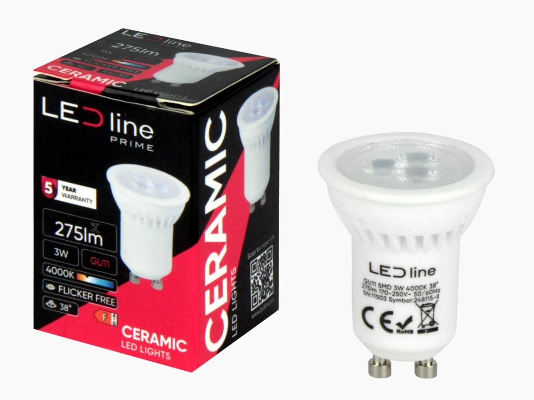 LED prožektors GU11 230V 3W 330lm