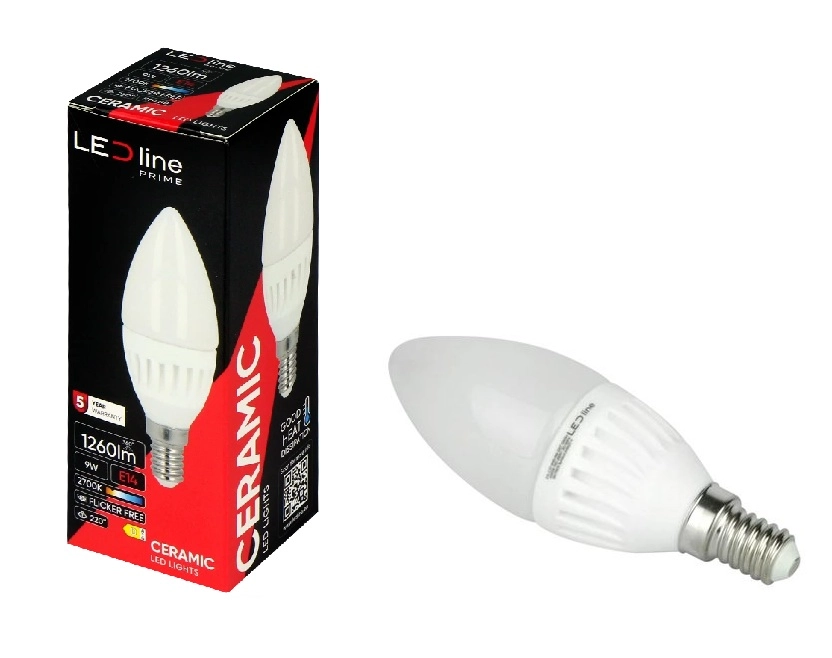 LED spuldze E14 230V 9W 1260lm