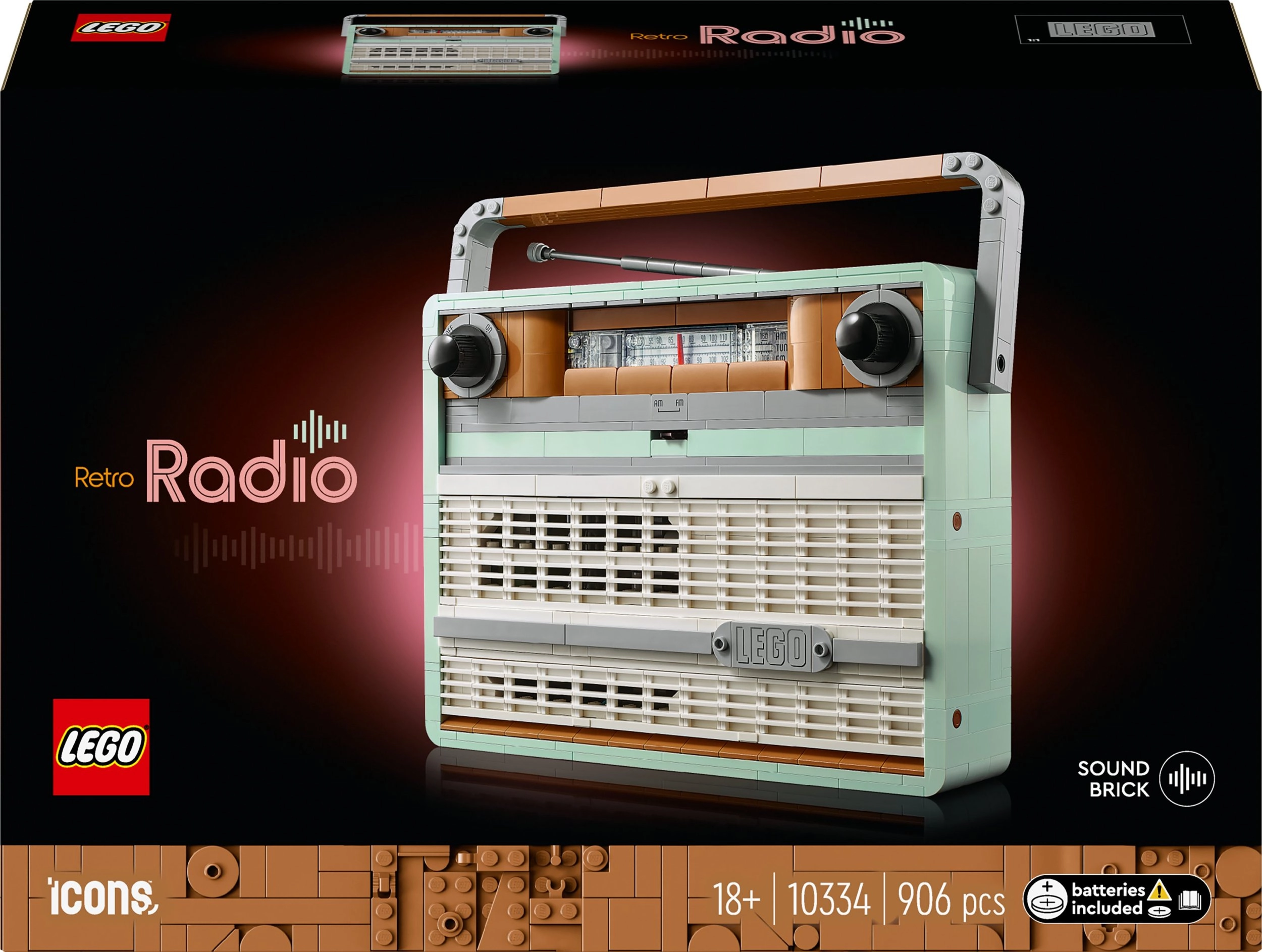 LEGO ICONS 10334 Retro Radio 10334