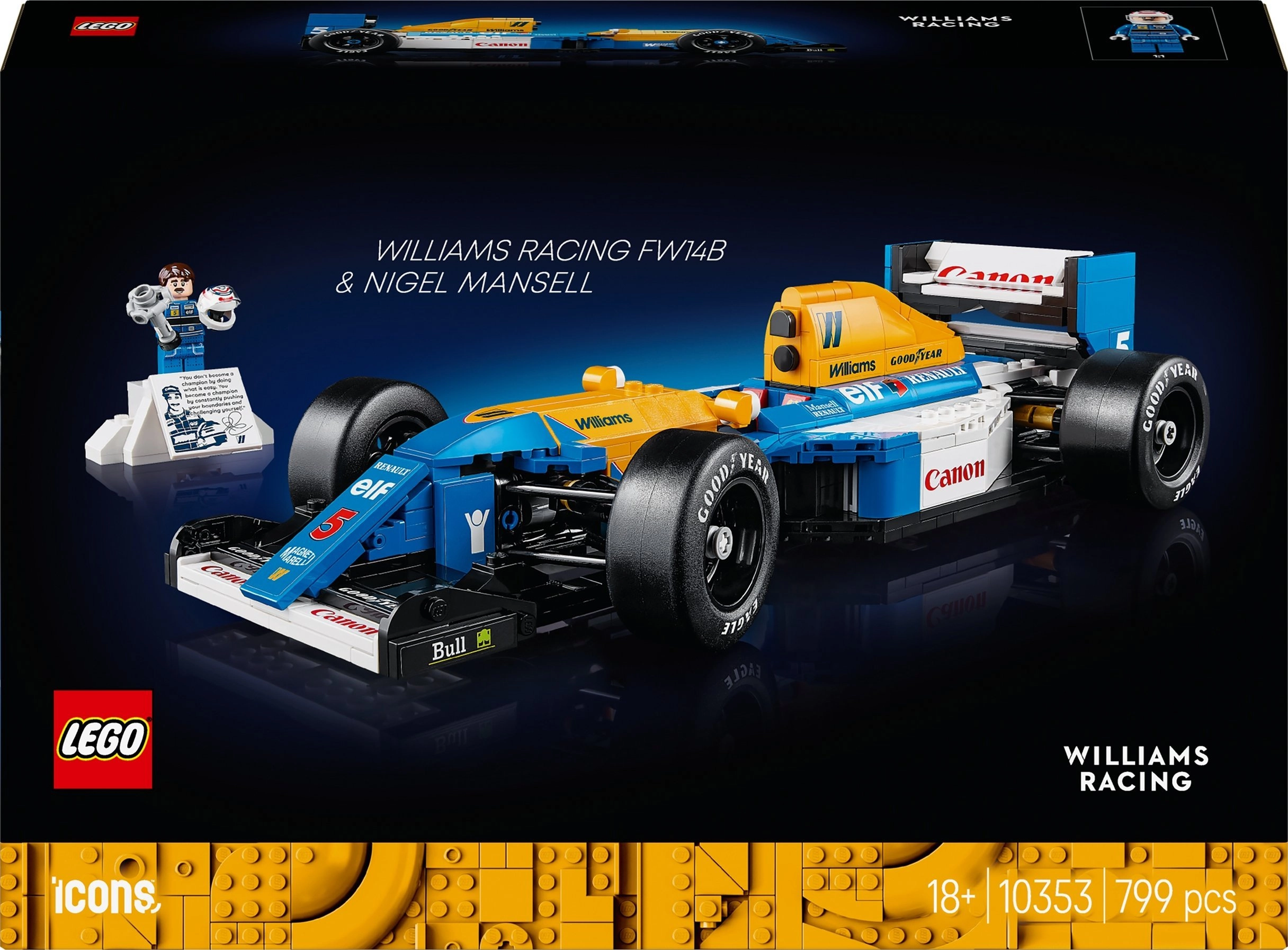 LEGO® Icons Williams Racing FW14B ir