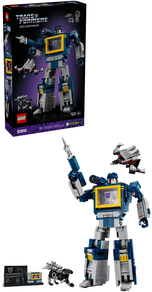 LEGO 10358 Icons Transformers: Soundwave  construction