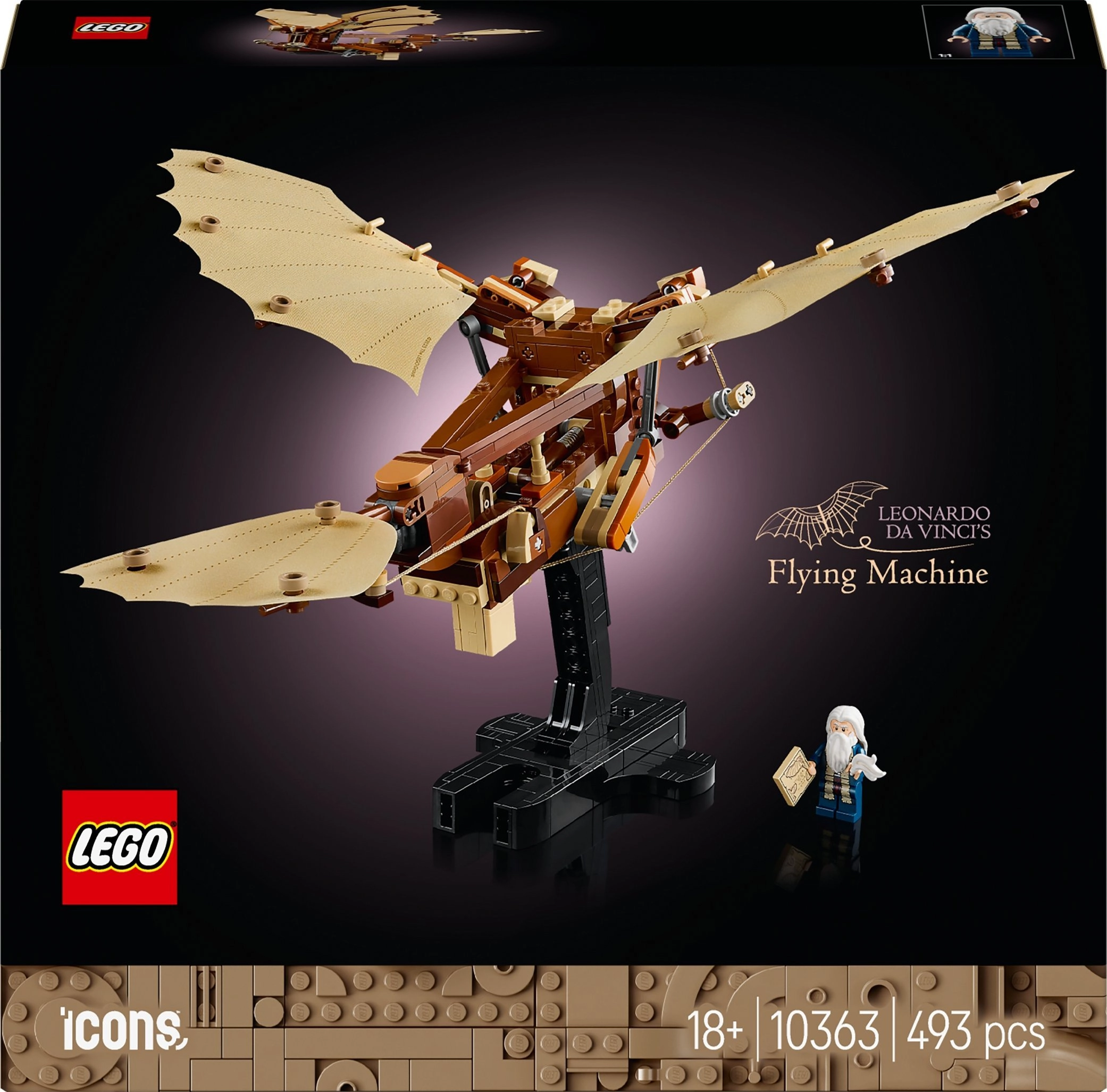 LEGO® Icons Leonardo da Vinčio skraidymo