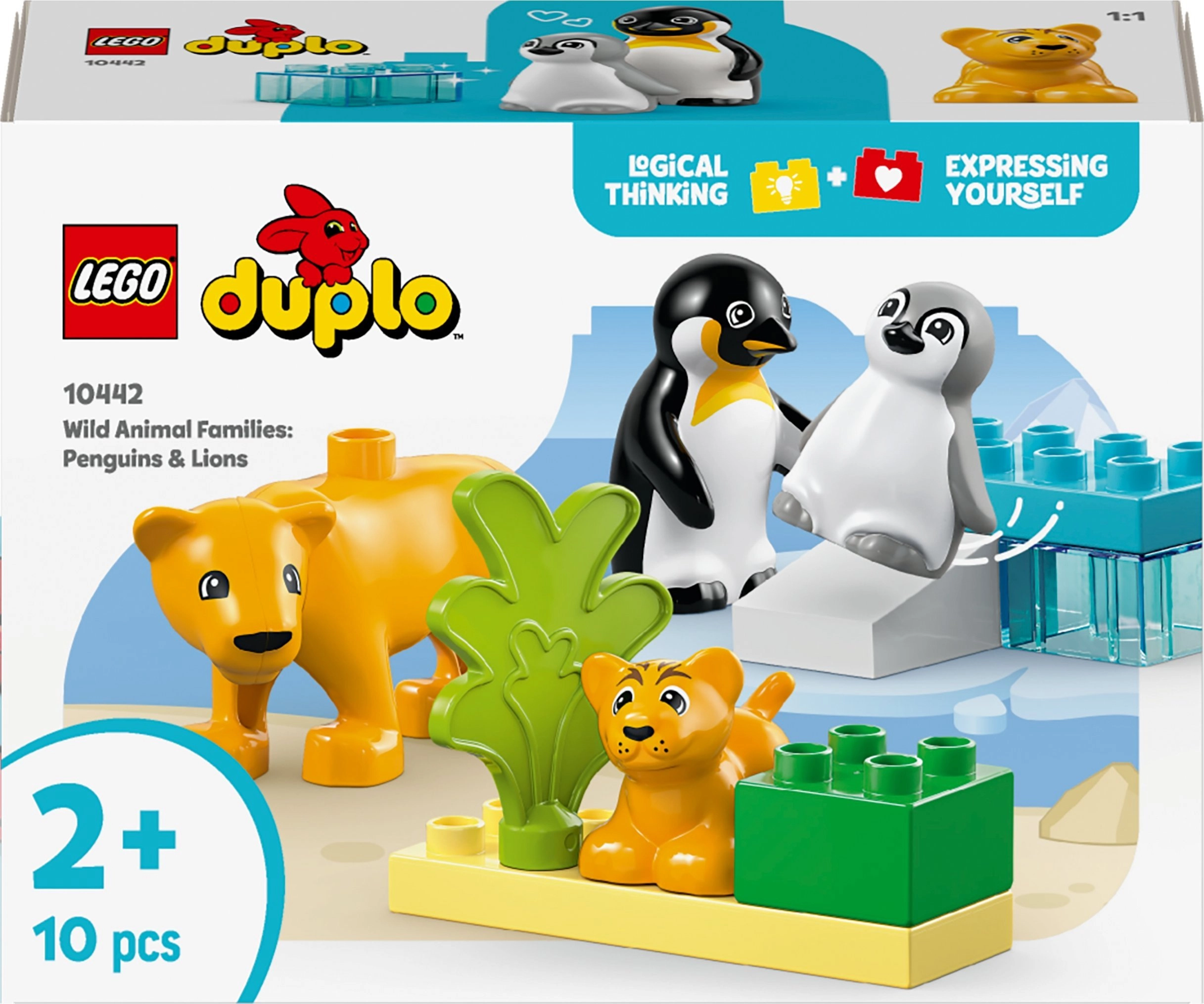 LEGO® DUPLO Laukinių gyvūnų šeimos: pingvinai