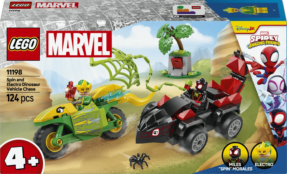 LEGO® Marvel Suktukas ir Elektro dinozauro