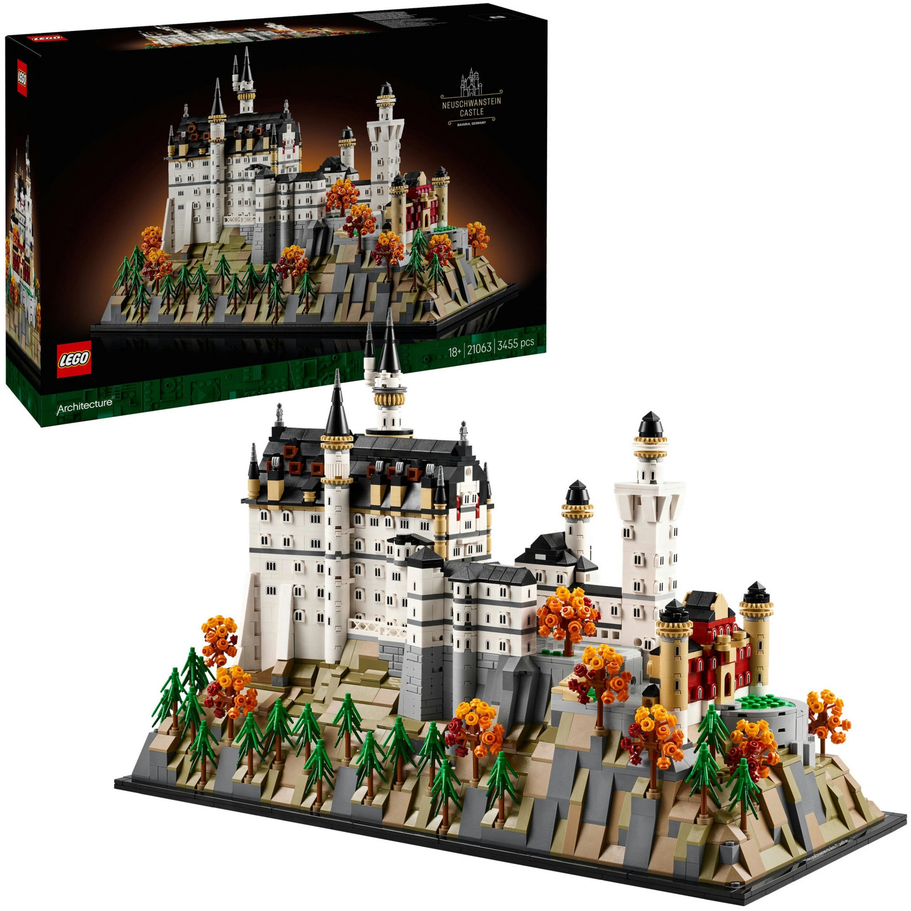 LEGO 21063 Architecture Neuschwanstein Castle construction