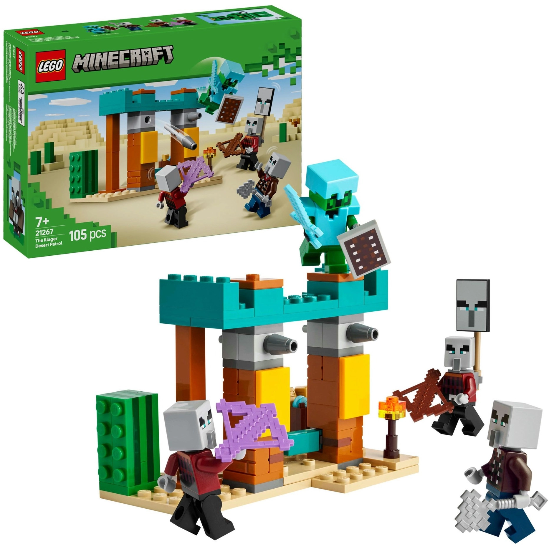 LEGO Minecraft Pustynny patrol złosadników (21267)