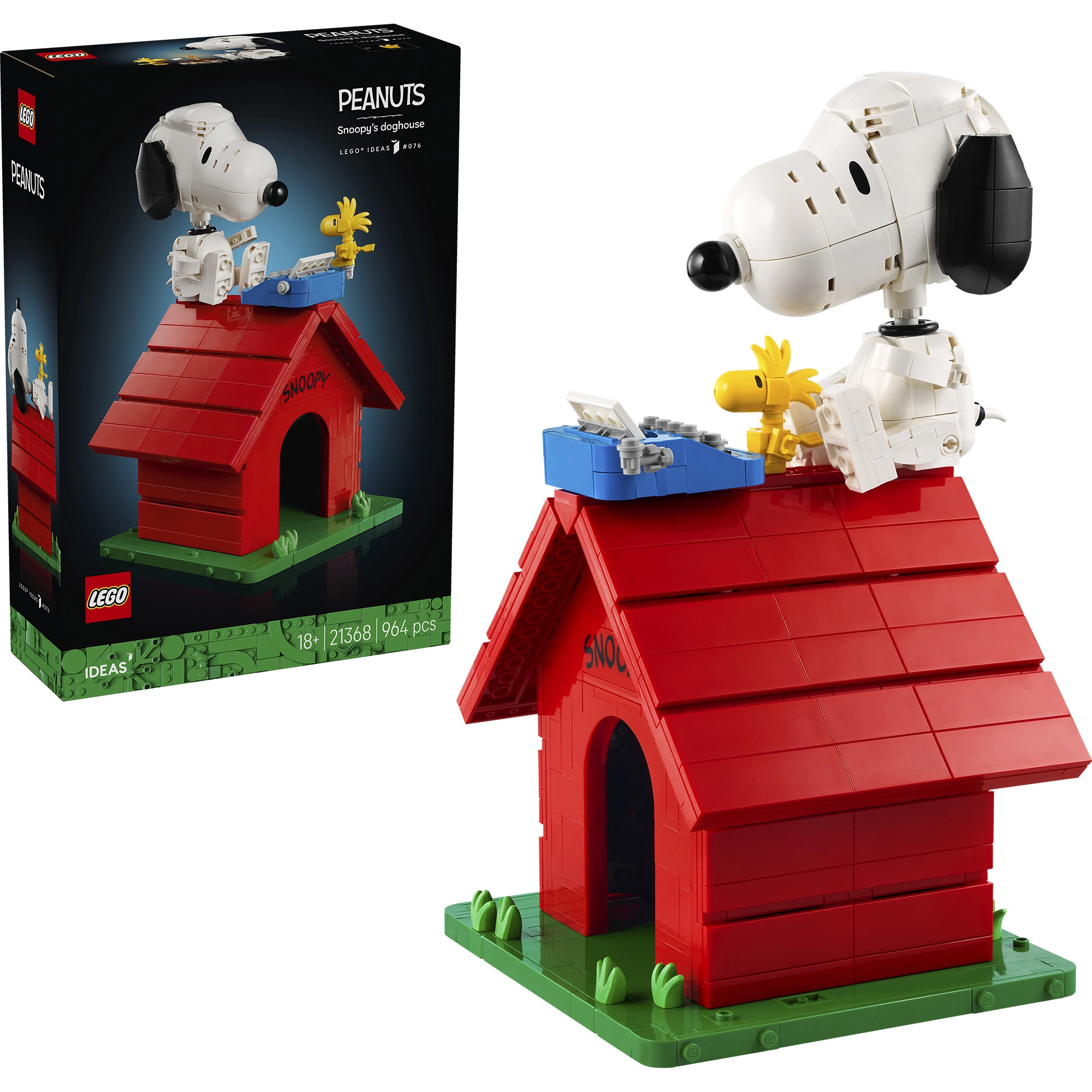 Lego ideas fistaszki buda snoopy`ego 21368
