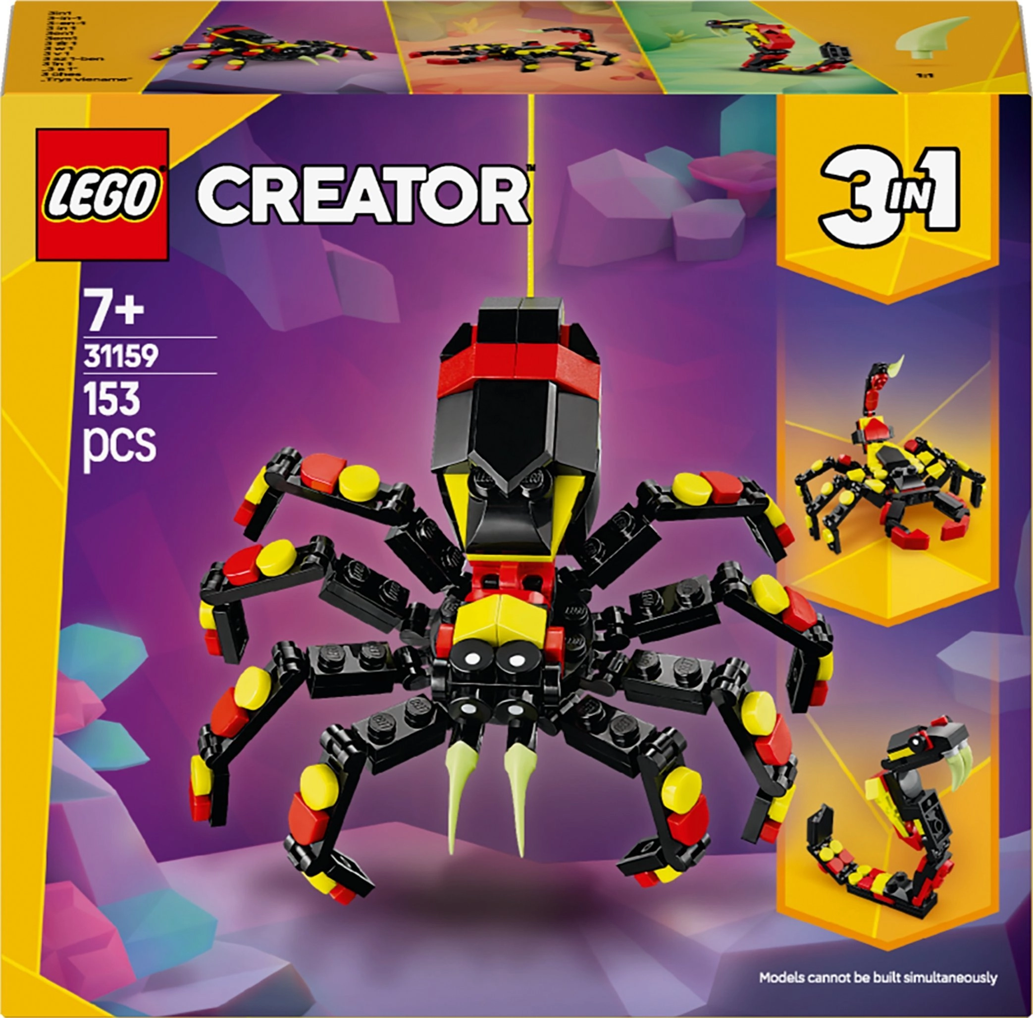 Creator Dzikie zwierzęta: niezwykły pająk (31159)