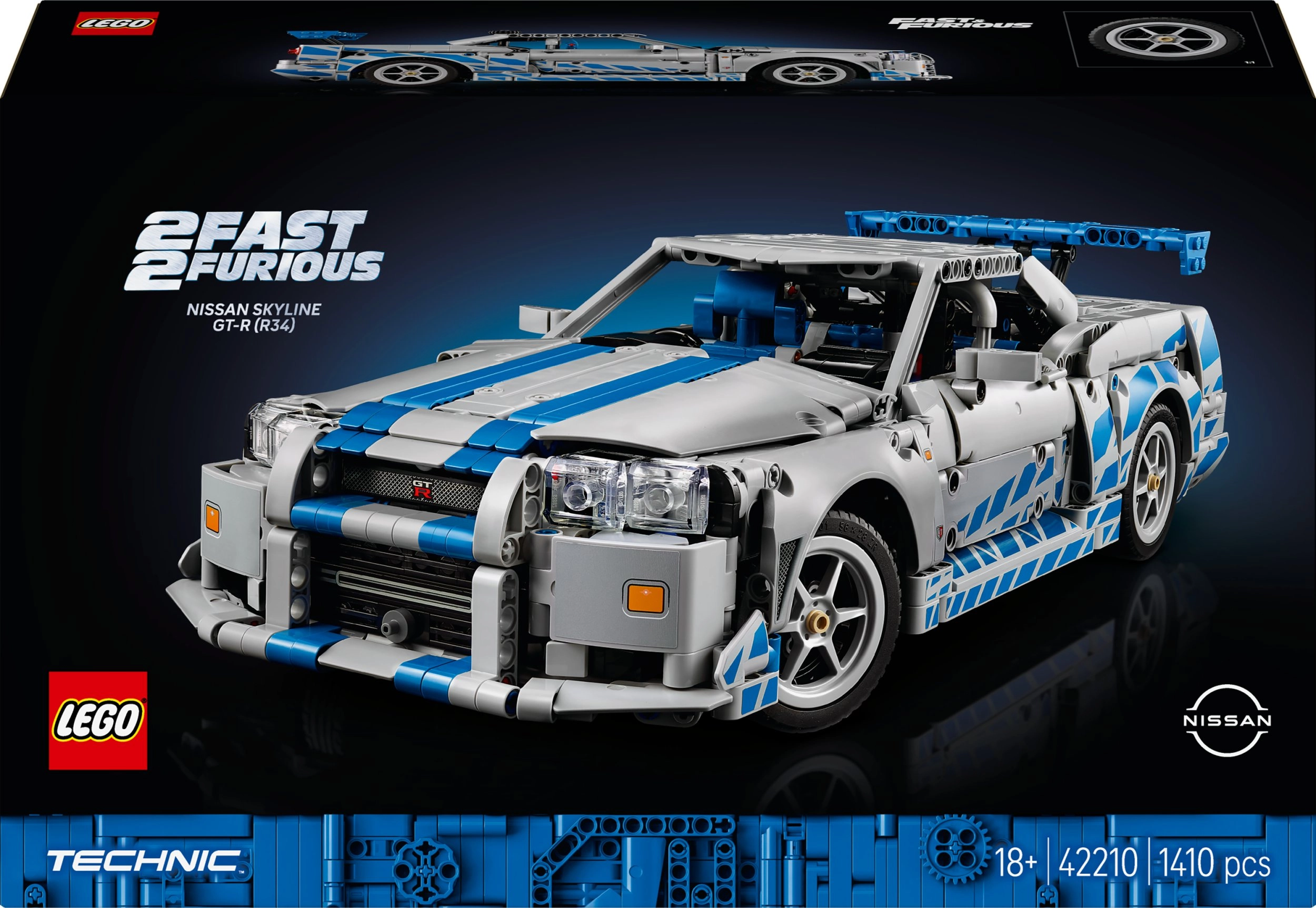 Technic Samochód Nissan Skyline GT-R (R34)