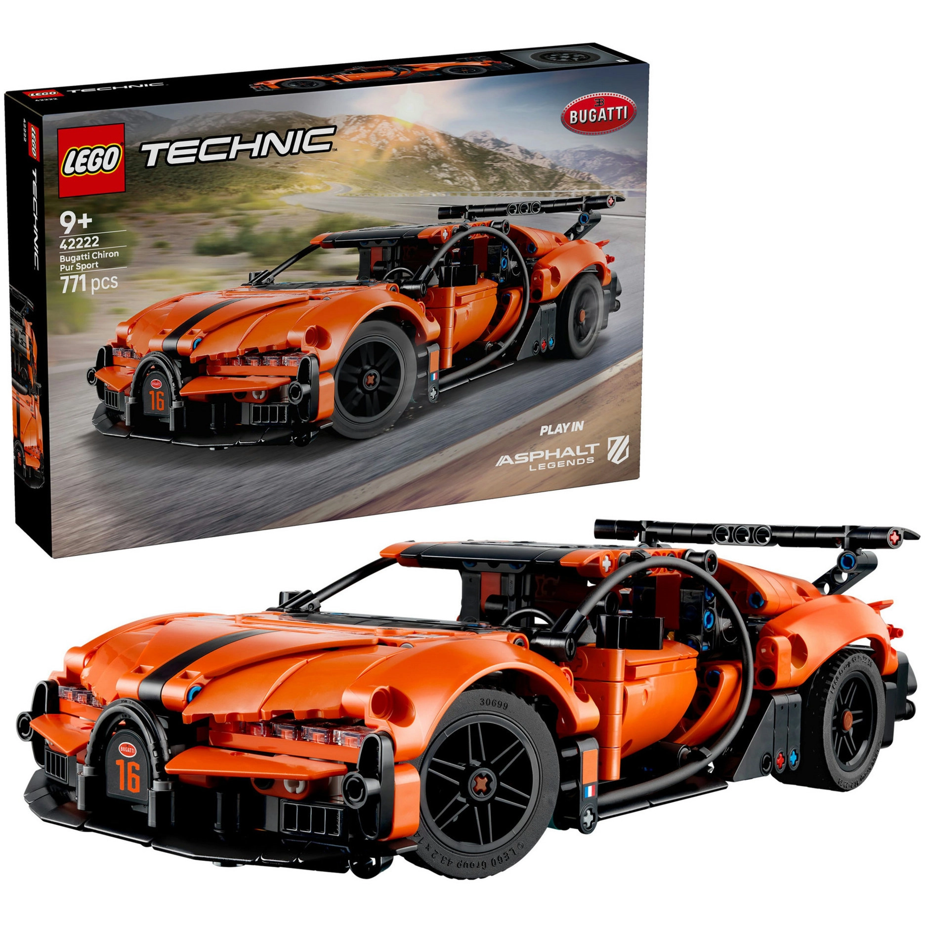 LEGO TECHNIC 42222 Bugatti Chiron Pur