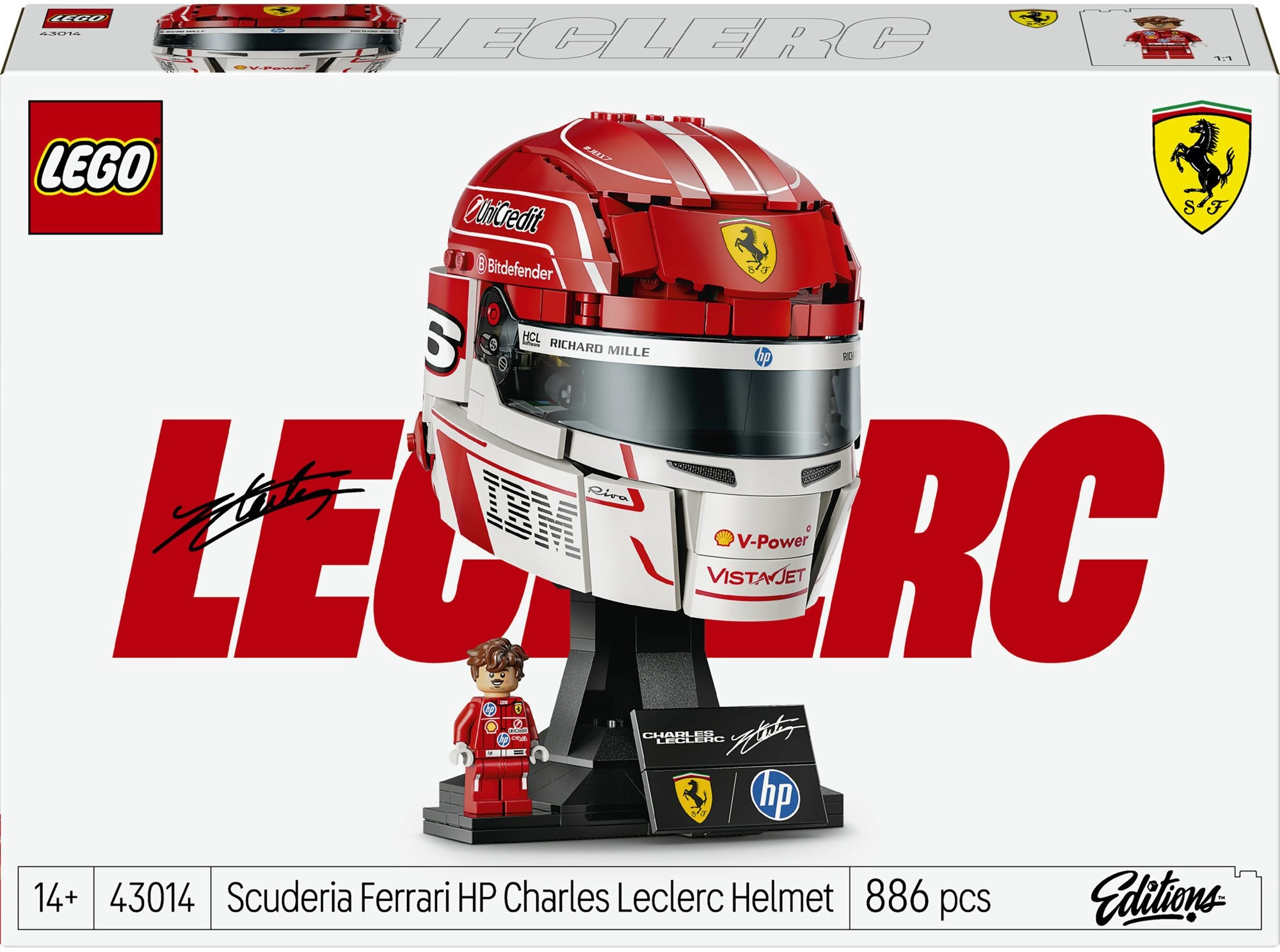 LEGO Editions Kask Charles Leclerc Scuderia