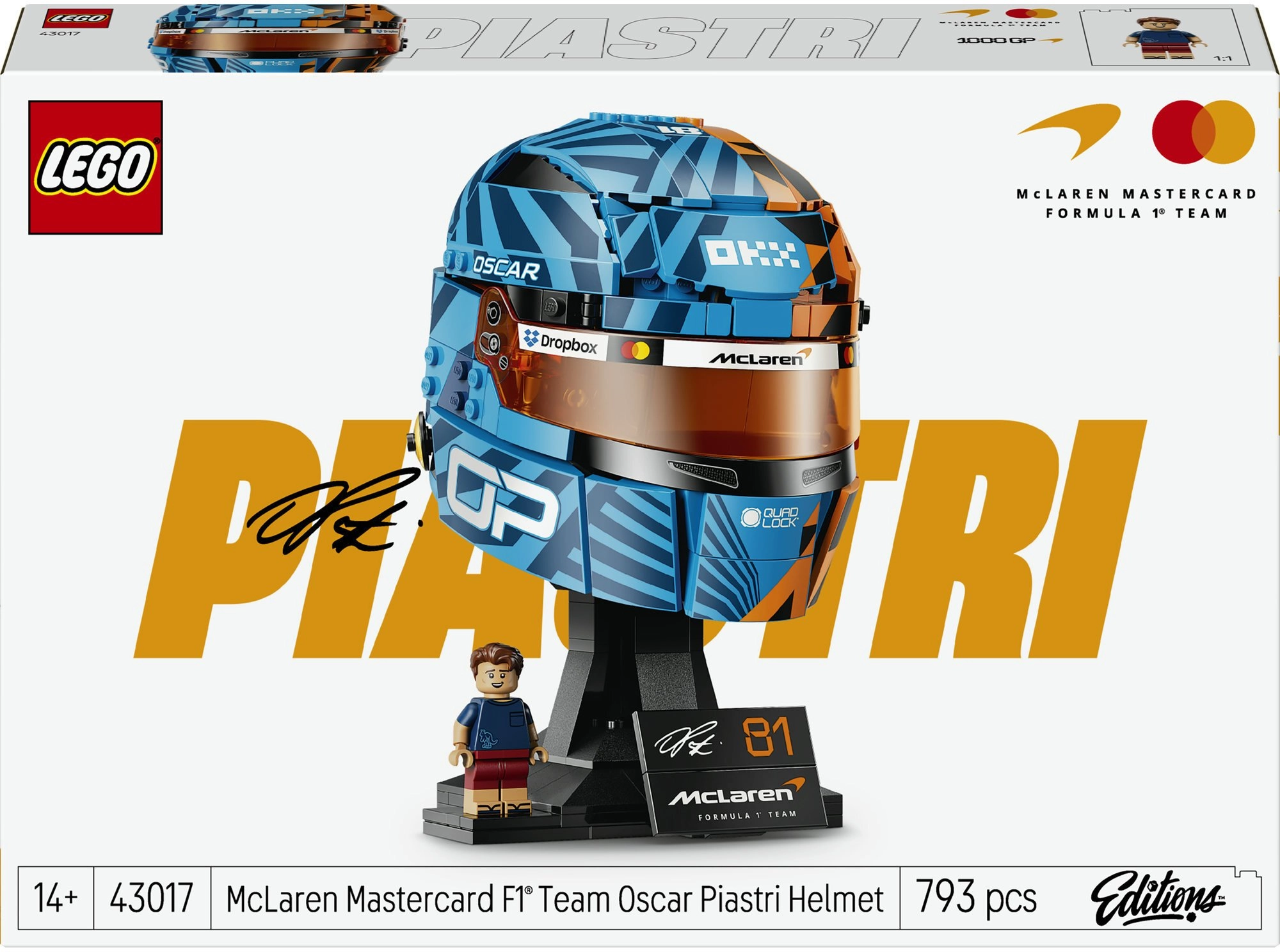 LEGO Editions Sports Kask Oscar Piastri